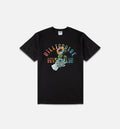 Space Flower Short Sleeve Mens T Shirt Black