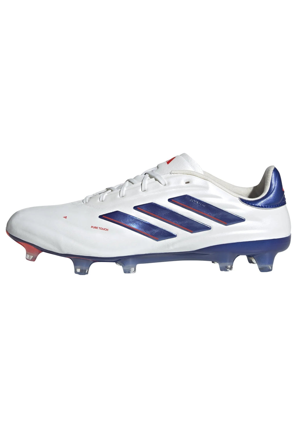adidas Copa Pure 2 Elite FG Firm Ground Soccer Cleats White Lucid Blue Solar Red