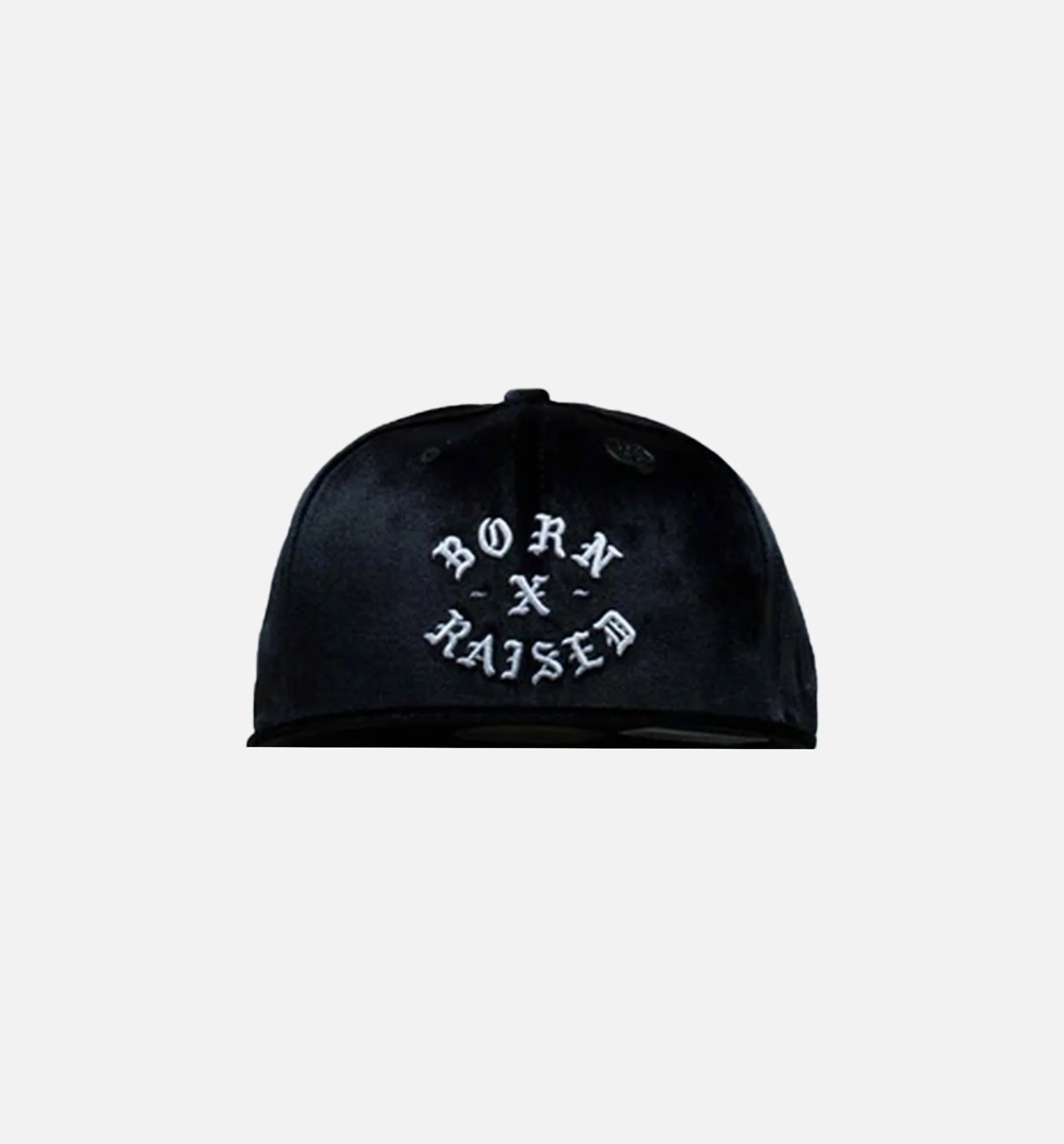 New Era X Born and Raised Velour Rocker Fitted Hat Black