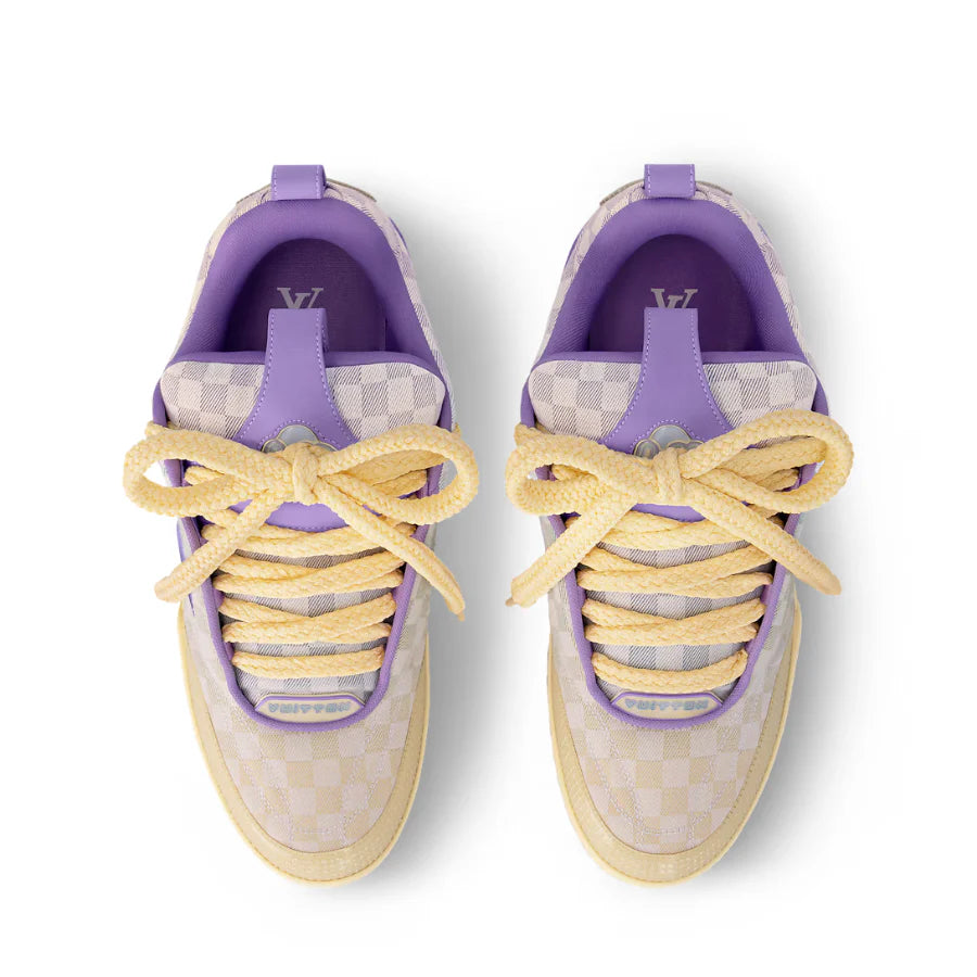 Louis Vuitton LV Skate Sneaker Damier Pastel Yellow Purple