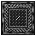 Line Pattern Bandana Black