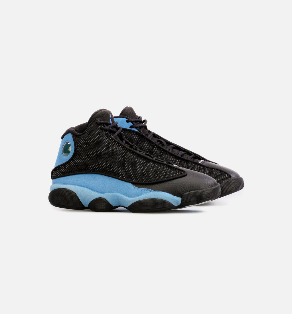 Air Jordan 13 Retro University Blue Mens Basketball Shoe Black Blue