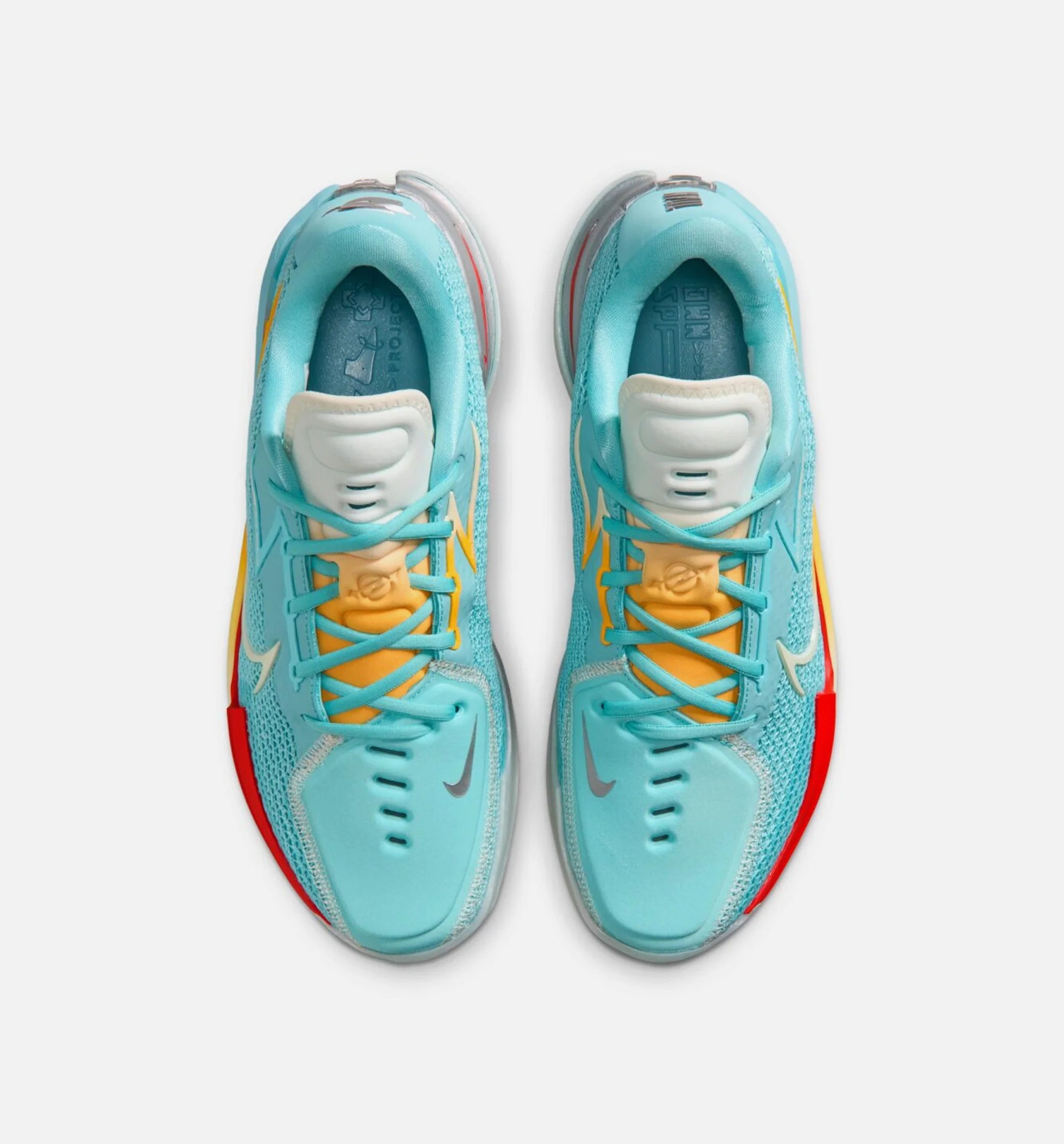 Dylan Harper x Nike GT Cut 1 Titan Bleached Aqua Mens Lifestyle Shoe Bleached Aqua Cashmere Sport Gold Chile Red Metallic Silver Glacier Blue