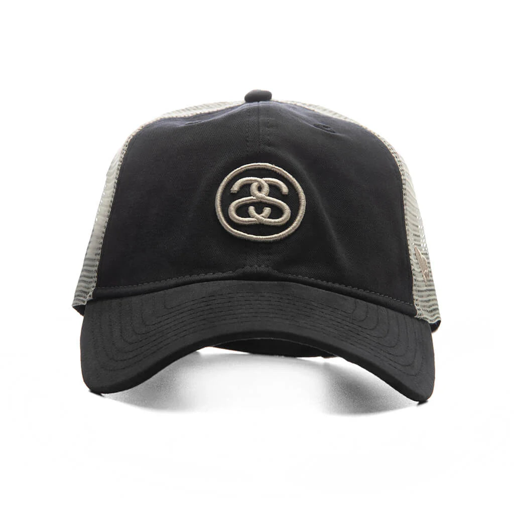 Stüssy x New Era 9TWENTY SS Link Trucker Night Black