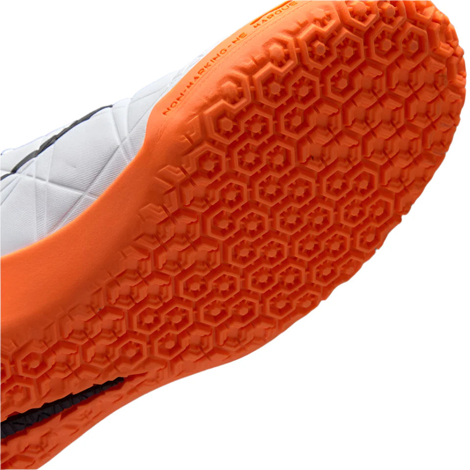 Nike JR HyperVenom Phelon II IC Indoor Shoes White Black Orange Volt