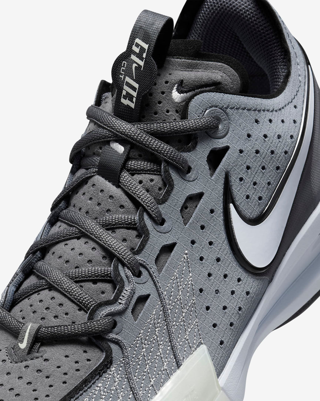 Tênis Nike GT Cut 3 White Gray with Black