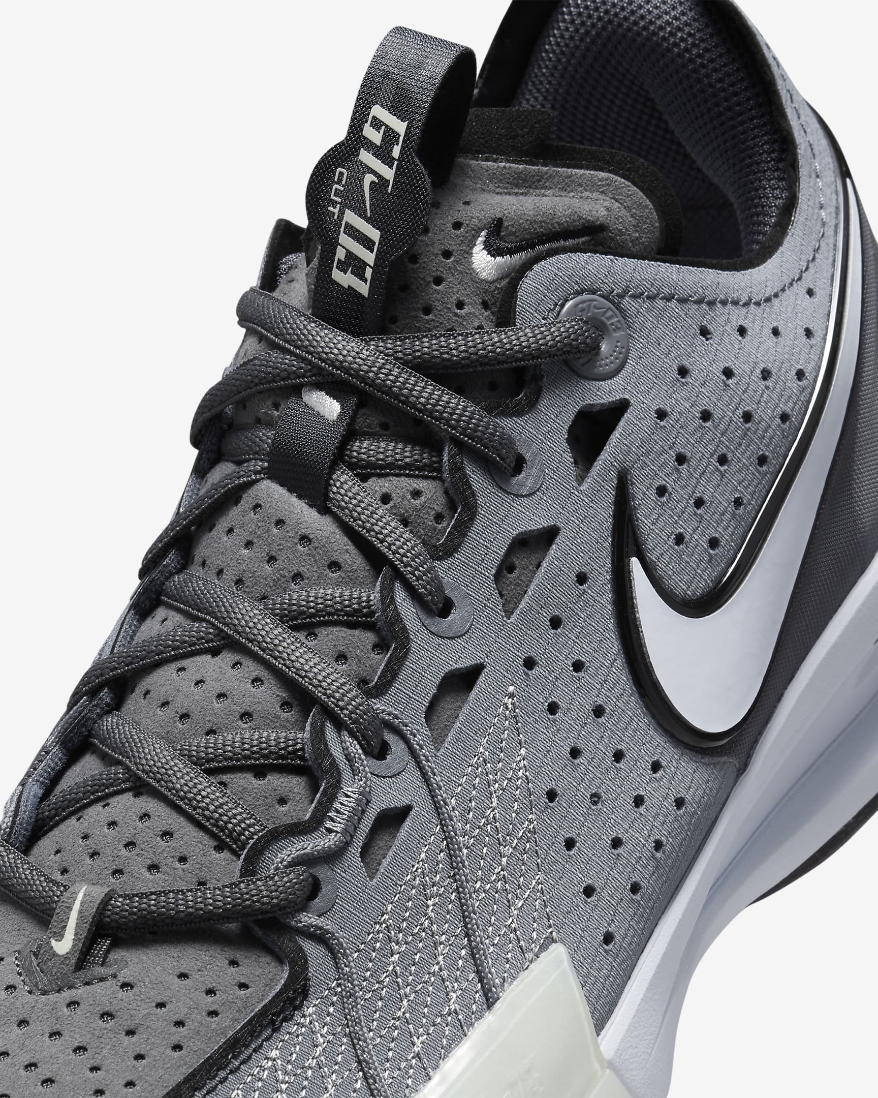 Tênis Nike GT Cut 3 White Gray with Black