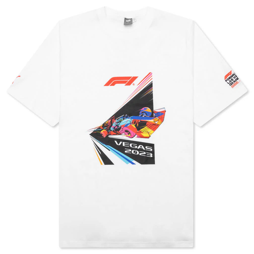 F1 Graphics Tee White