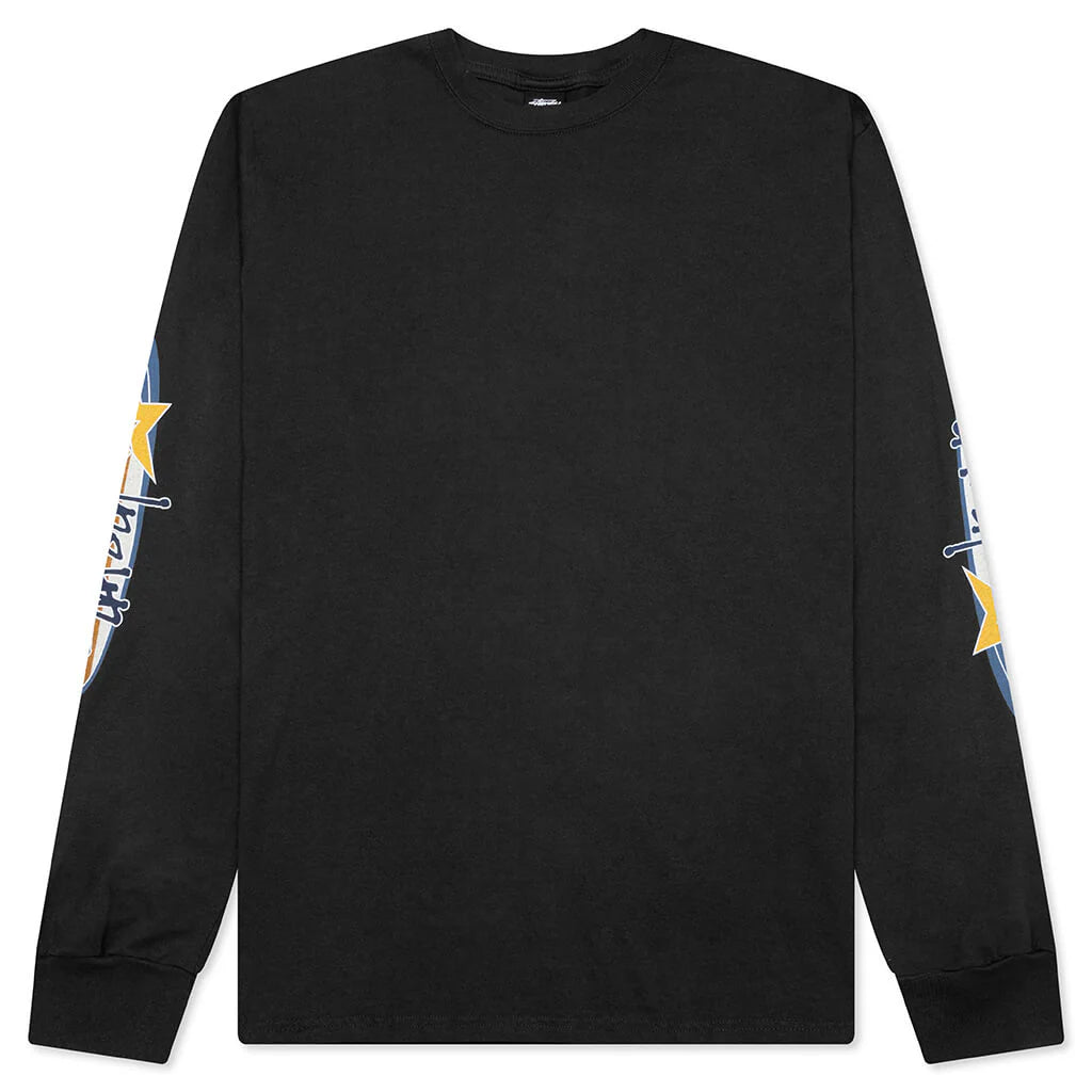 Two Star Pigment Dyed L S Tee Faded Black