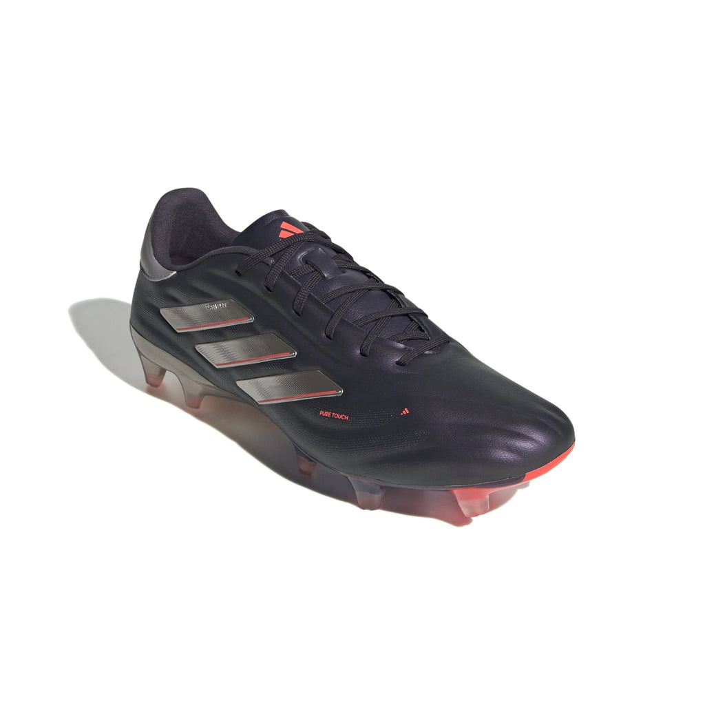 adidas Copa Pure 2 Elite Firm Ground Soccer Cleats Black Platin Metallic Turbo