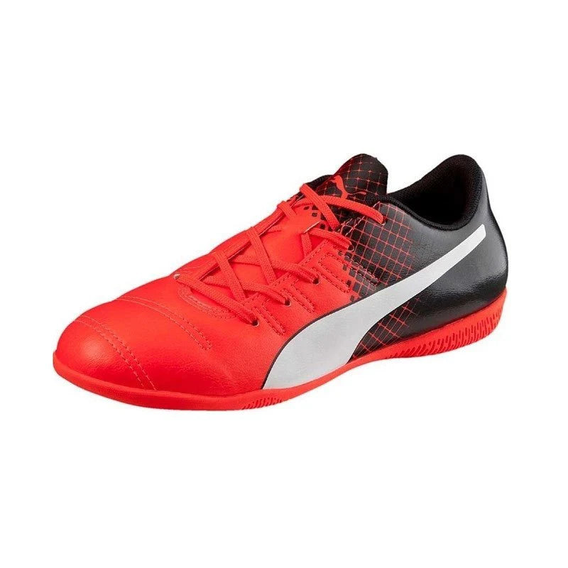 PUMA Kids Evopower 43 Tricks IT Indoor Boots JR Red White Black