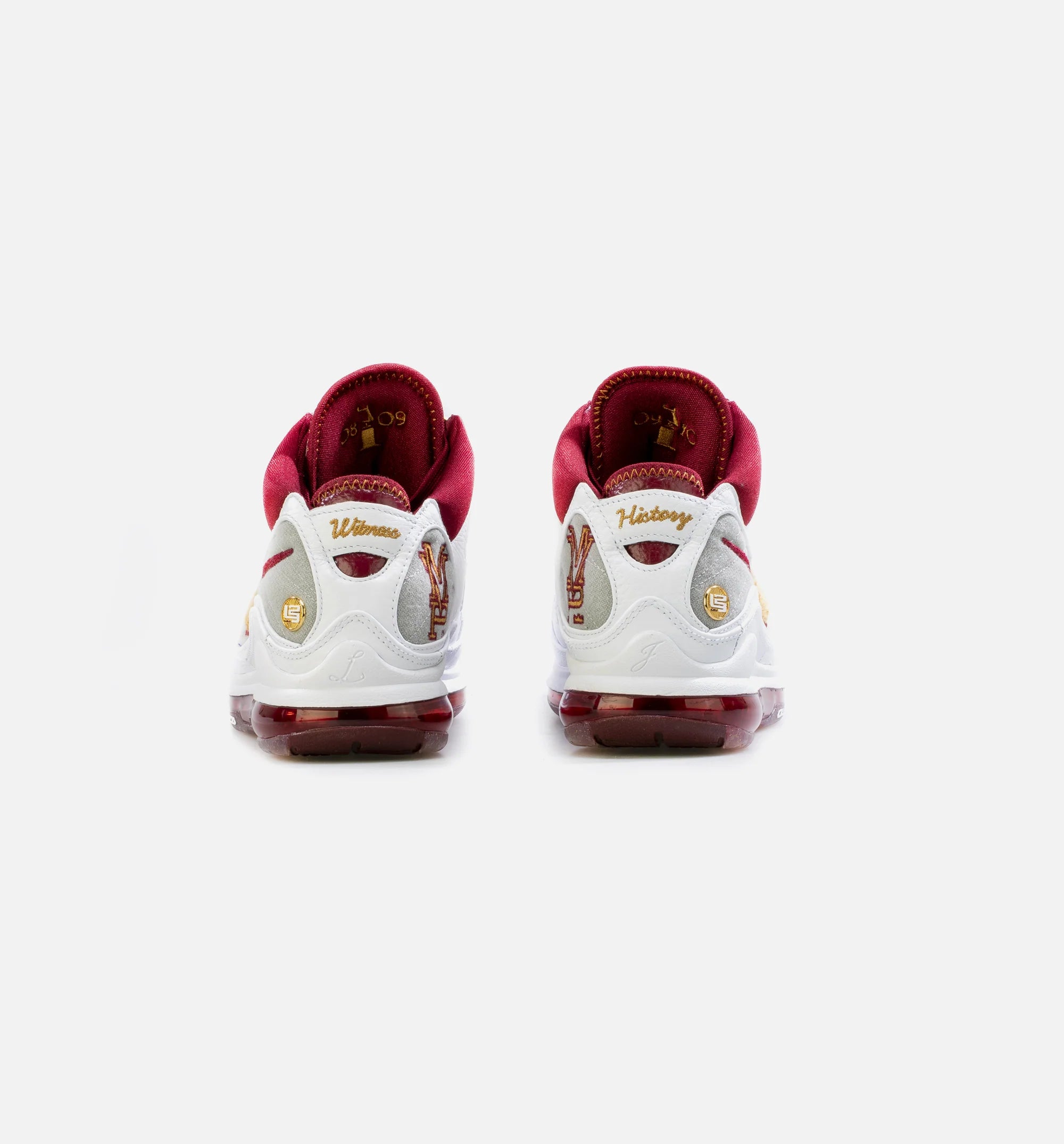 Lebron 7 MVP Mens Basketball Shoe White Red Grey Bronze