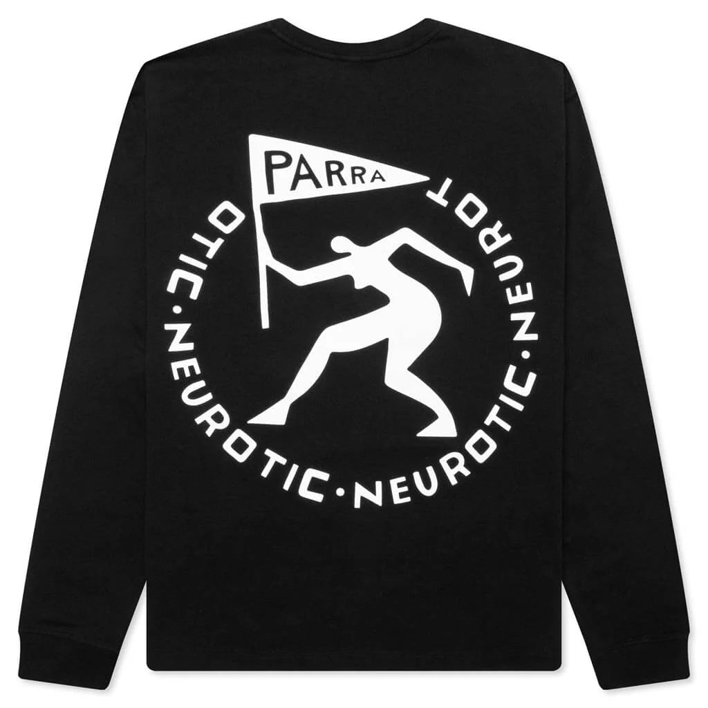 Neurotic Flag Long Sleeve T Shirt Black