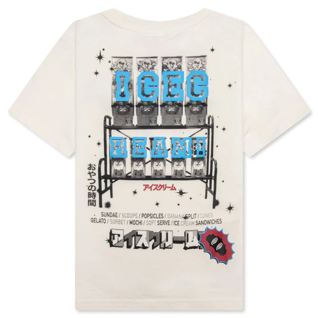 Kids Vending S S Knit Whisper White