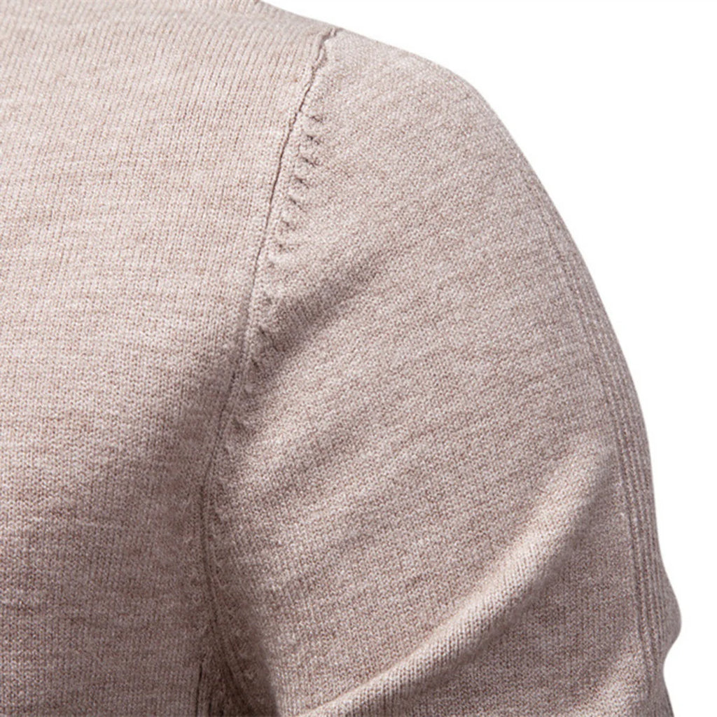 Mens Mockneck Pullover Sweater
