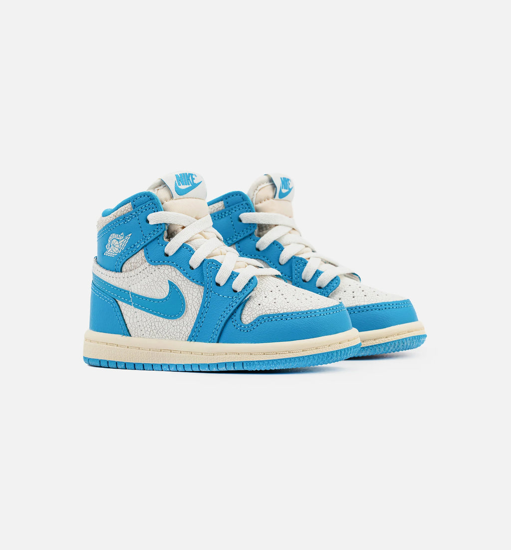 Air Jordan 1 Retro High OG UNC Reimagined Infant Toddler Shoe Dark Powder Blue Sail