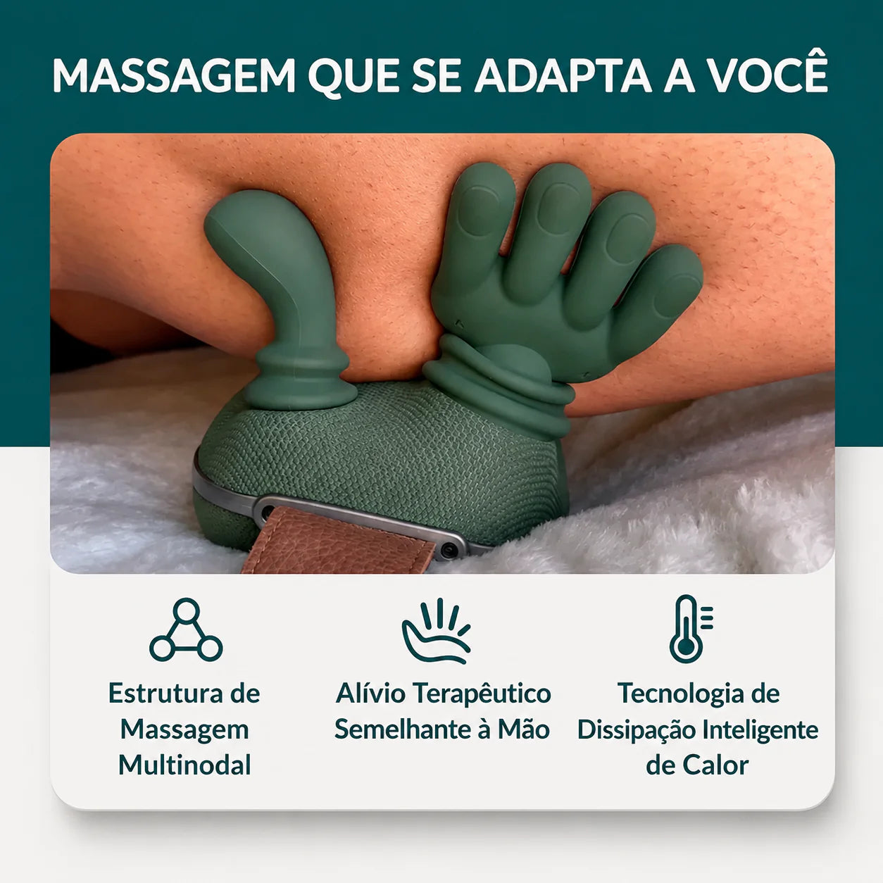 NexRelax Massageador Cervical Shiatsu com Aquecimento Terapêutico