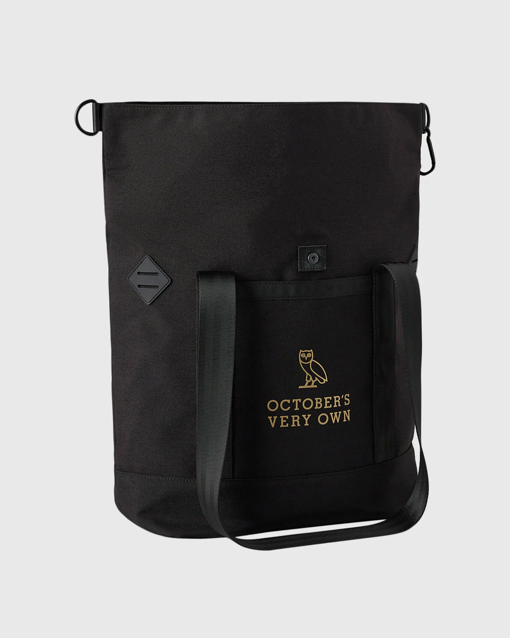 Roll Top Tote Bag Black