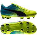 PUMA Evopower 43 FG J Firm Ground Youth Soccer Cleats Safety Yellow Black
