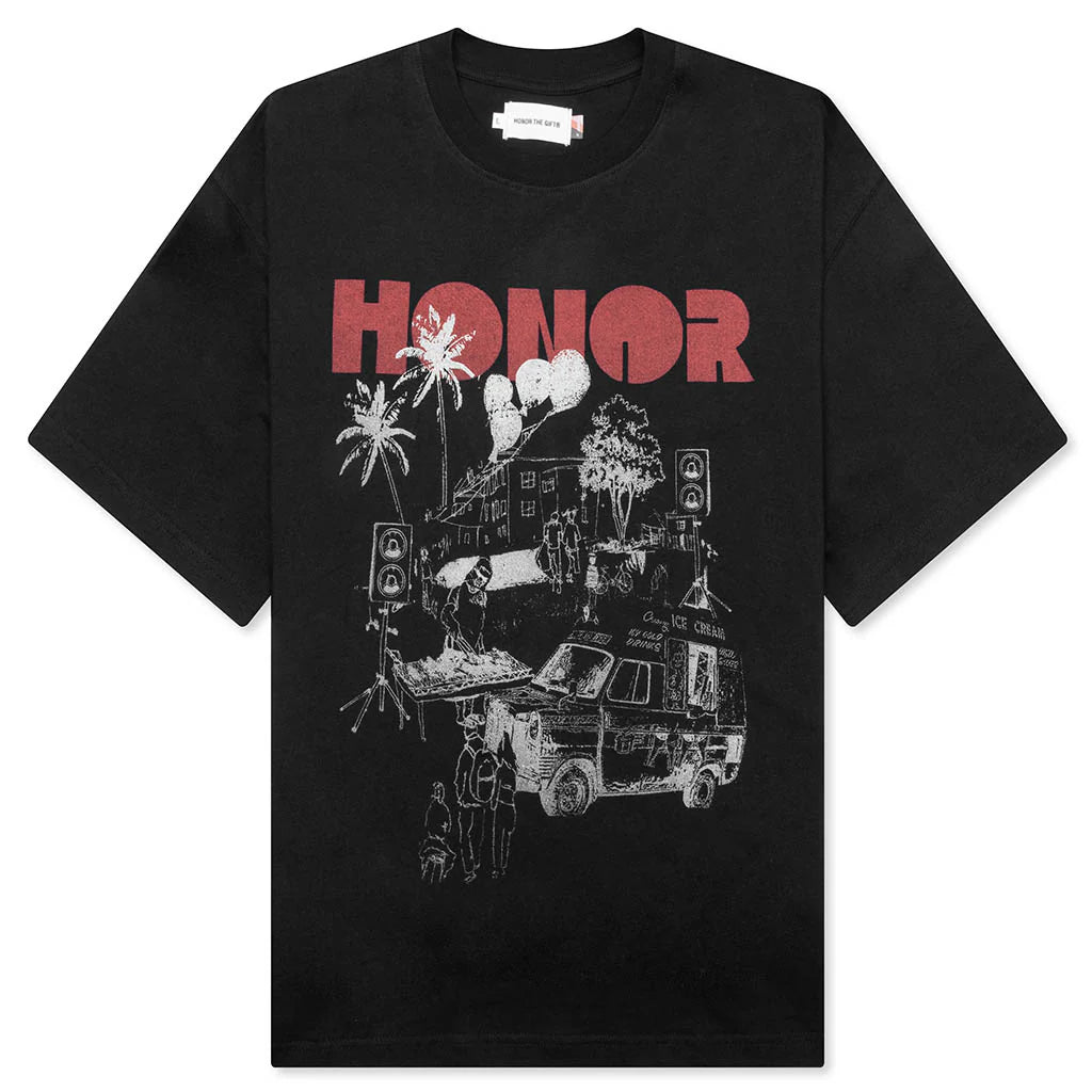Block Party T Shirt Black
