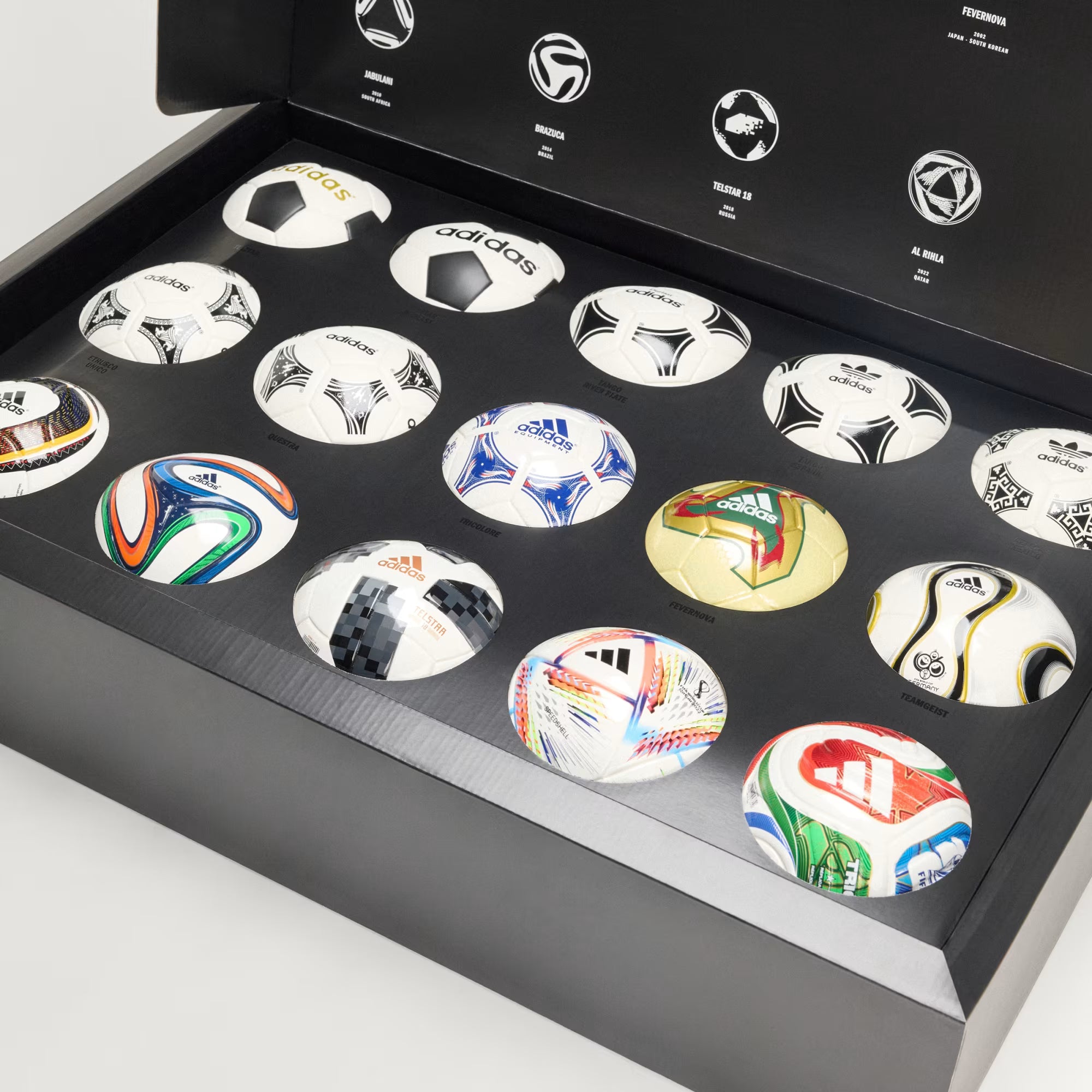 adidas World Cup Historical Ball Set Mini White
