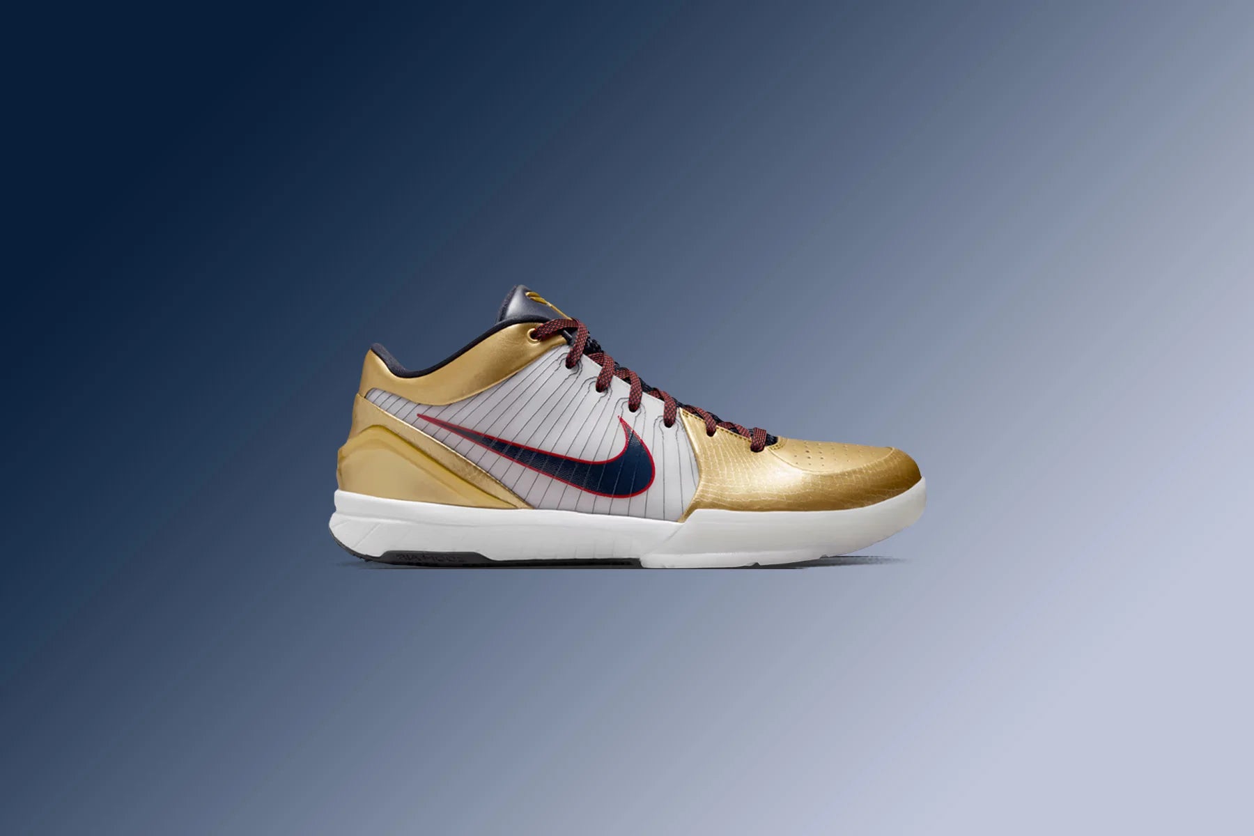 Kobe 4 Protro Gold Medal White Dark Obsidian Varsity Red
