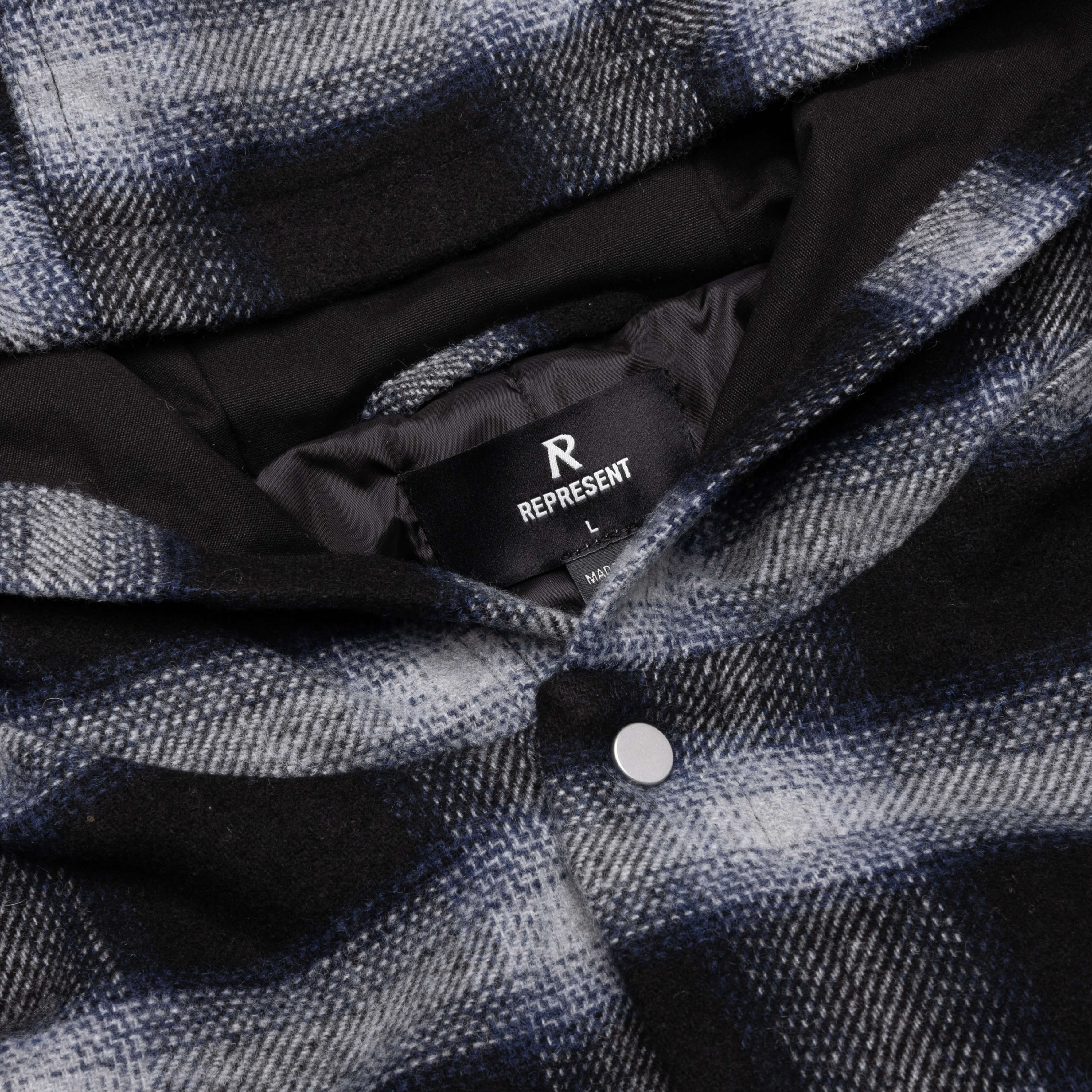 Hooded Over Shirt Midnight Navy