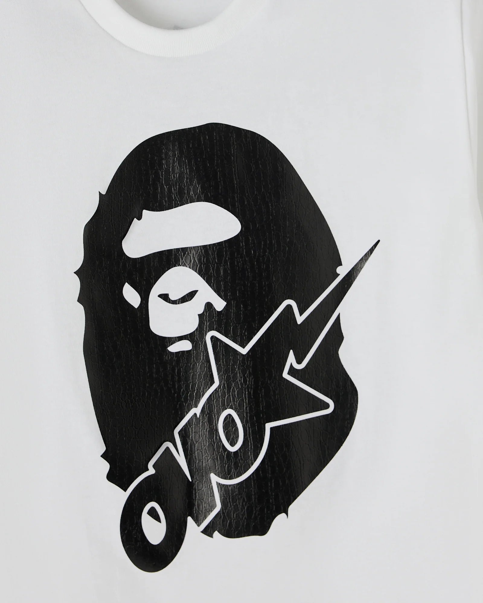 BAPE OVO Sta Crocodile Print Tee White
