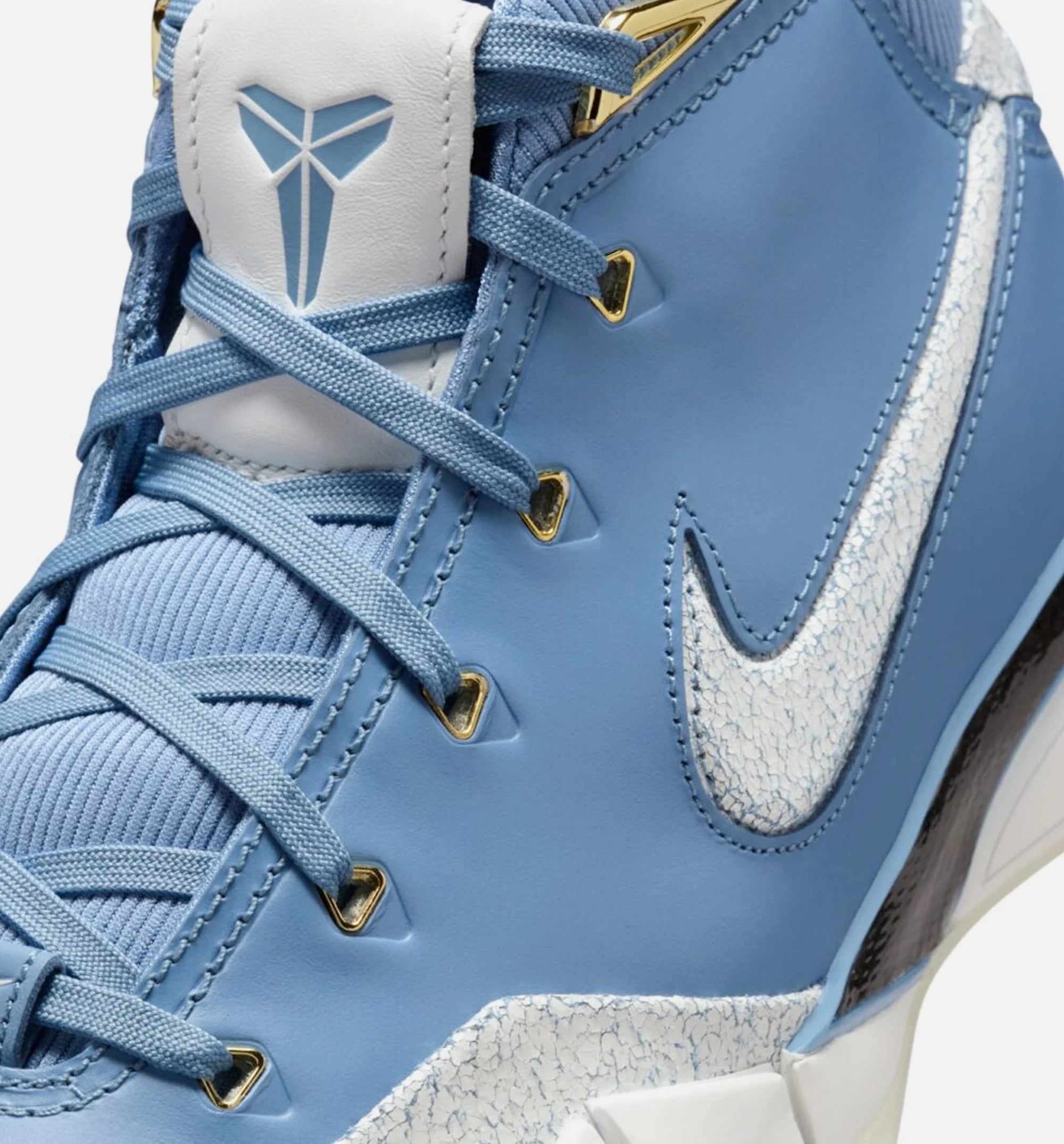 Kobe 1 Protro Work Blue And Metallic Gold Mens Lifestyle Shoe Work Blue Metallic Gold Summit White Limit One Per Customer
