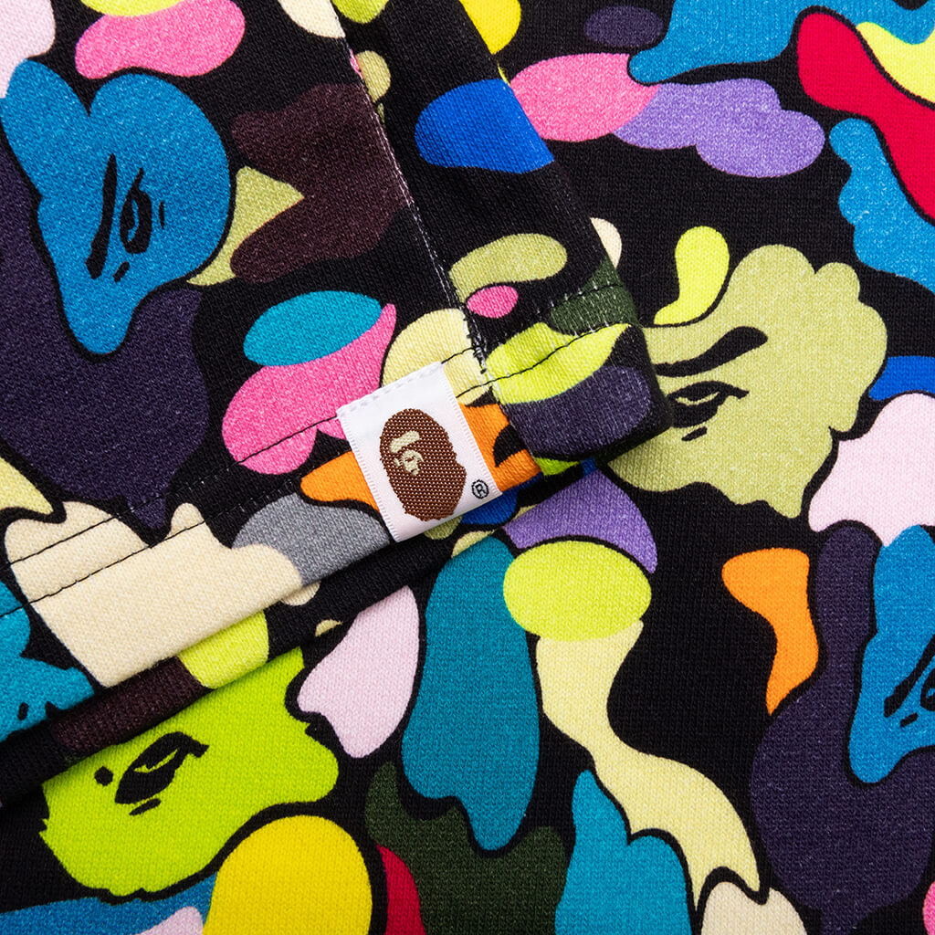 Multi Camo NYC Logo Sweat Shorts Black
