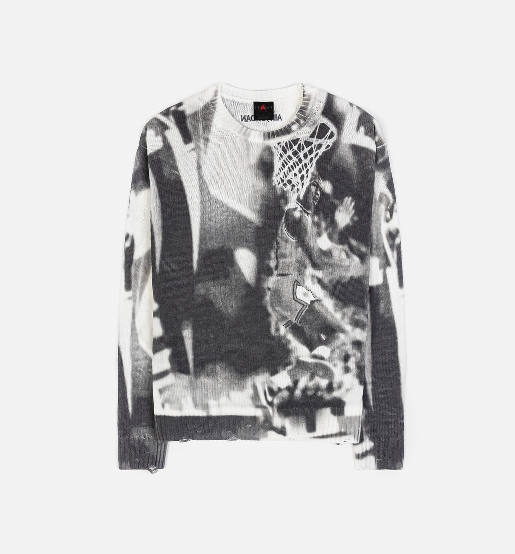 Air Jordan Knit Mens Sweater Sail Grey