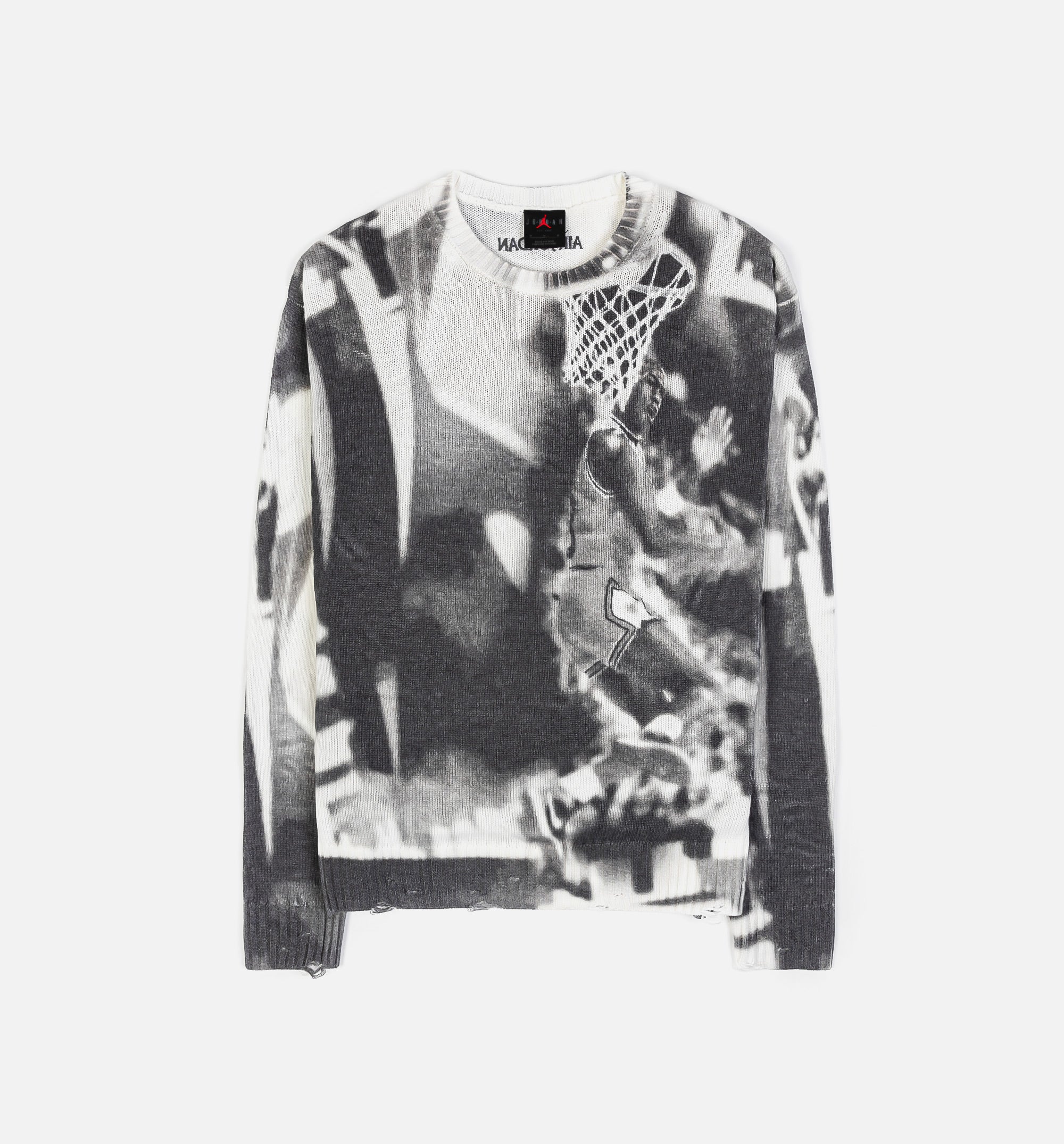 Air Jordan Knit Mens Sweater Sail Grey