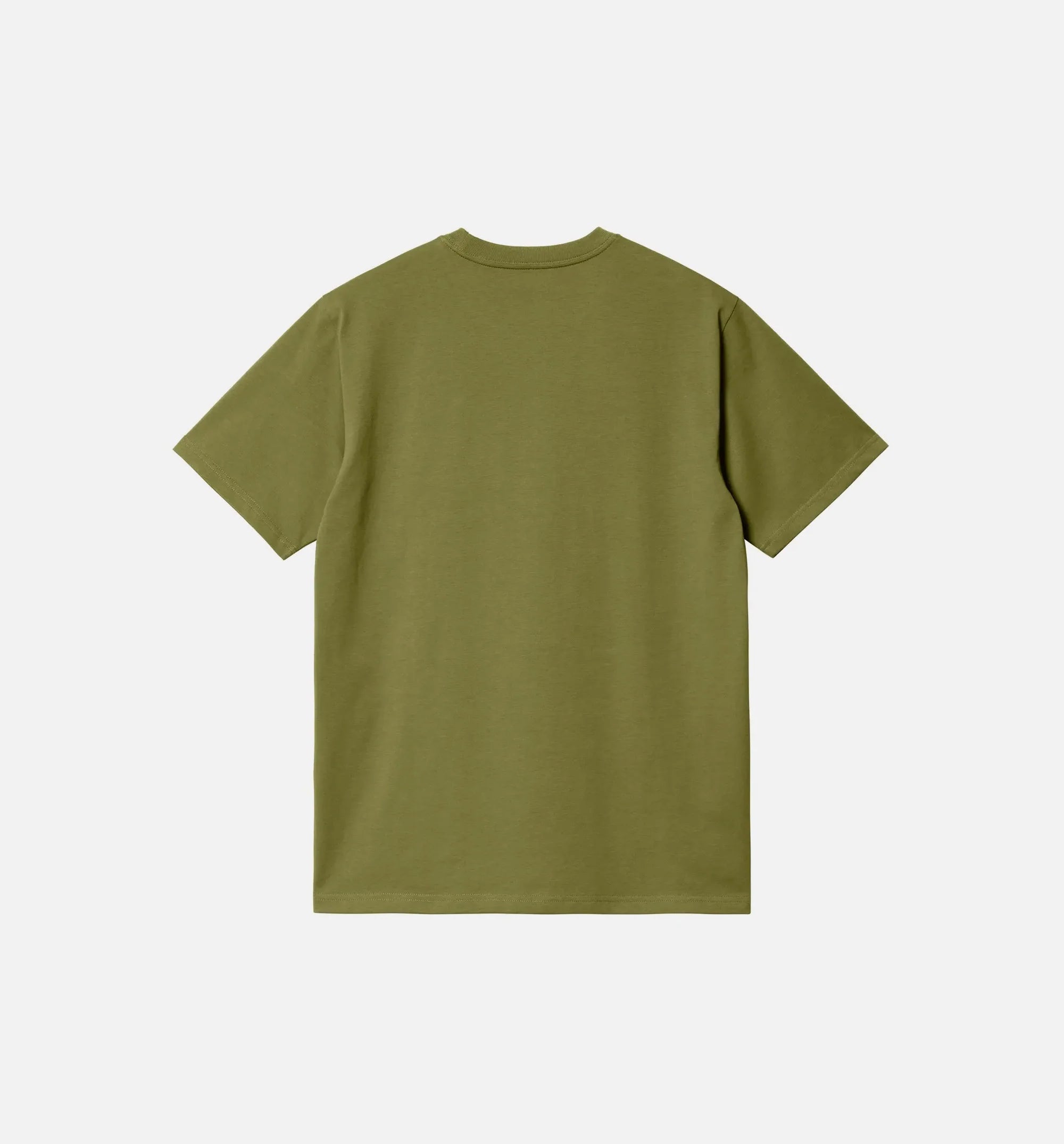 Pocket Mens Short Sleeve Shirt Olive