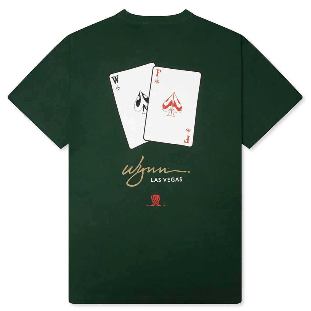 FEATURE x Wynn Cards Tee Dark Green