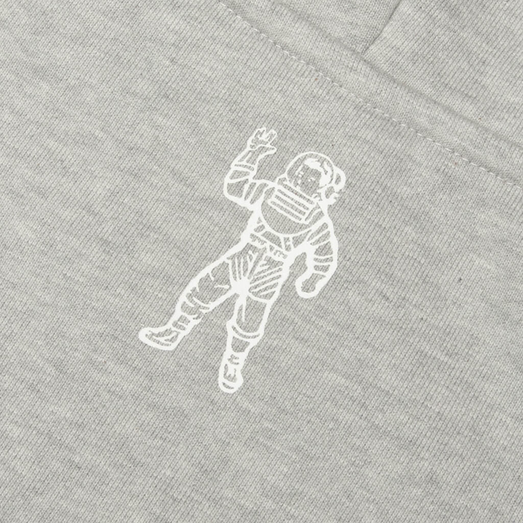 Script Zip Hoodie Heather Grey
