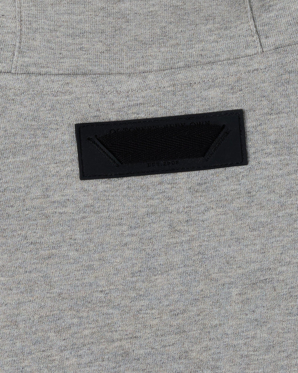 Double Knit Script Hoodie Heather Grey