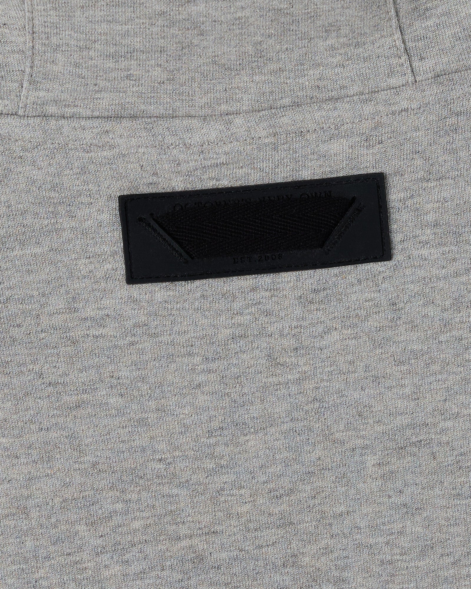 Double Knit Script Hoodie Heather Grey