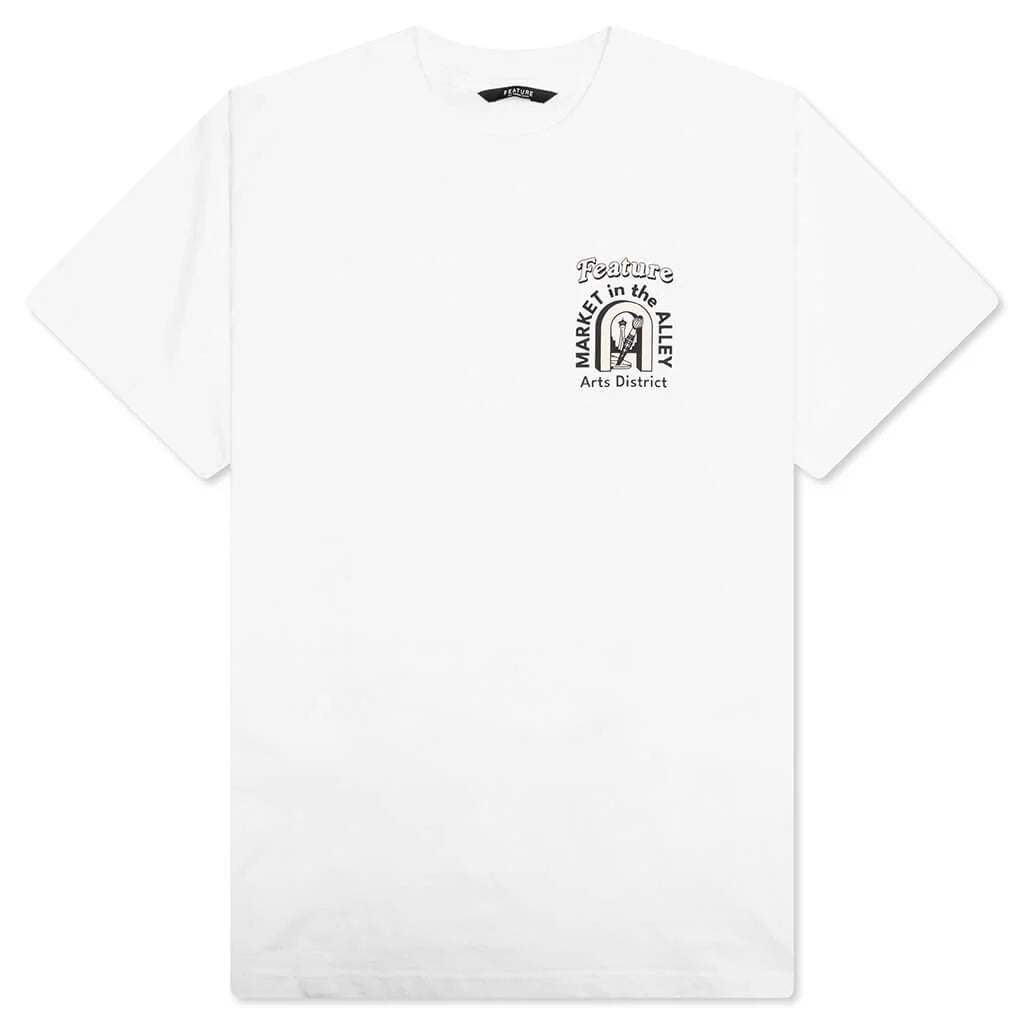 Feature x Market in the Alley Tee White