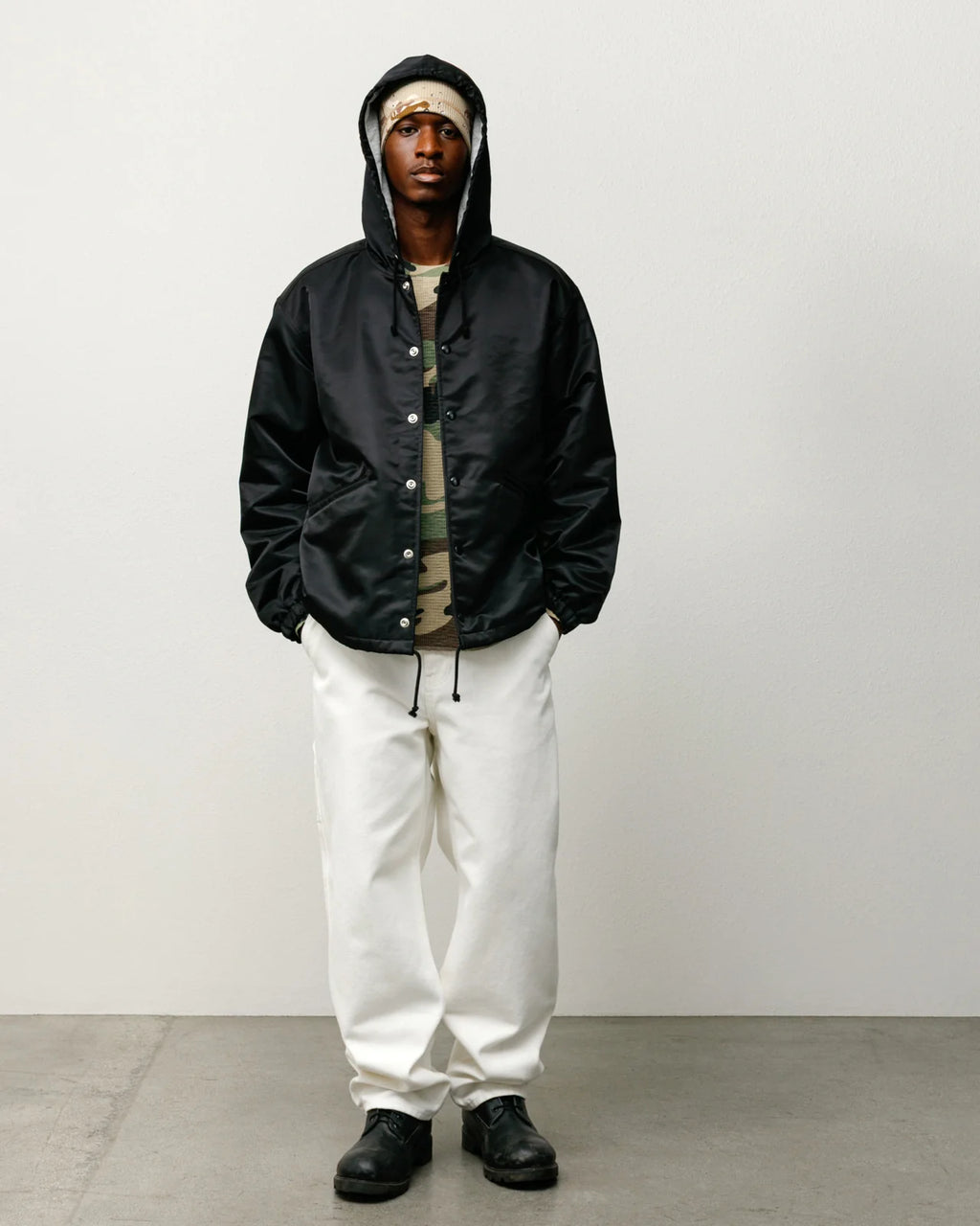 HOODED COACHES JACKET