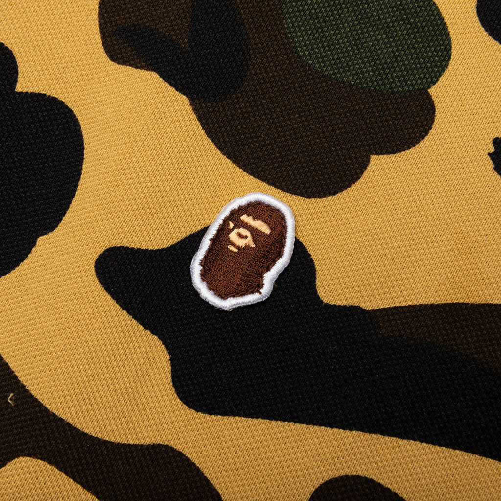1st Camo One Point Relaxed Fit Polo Yellow