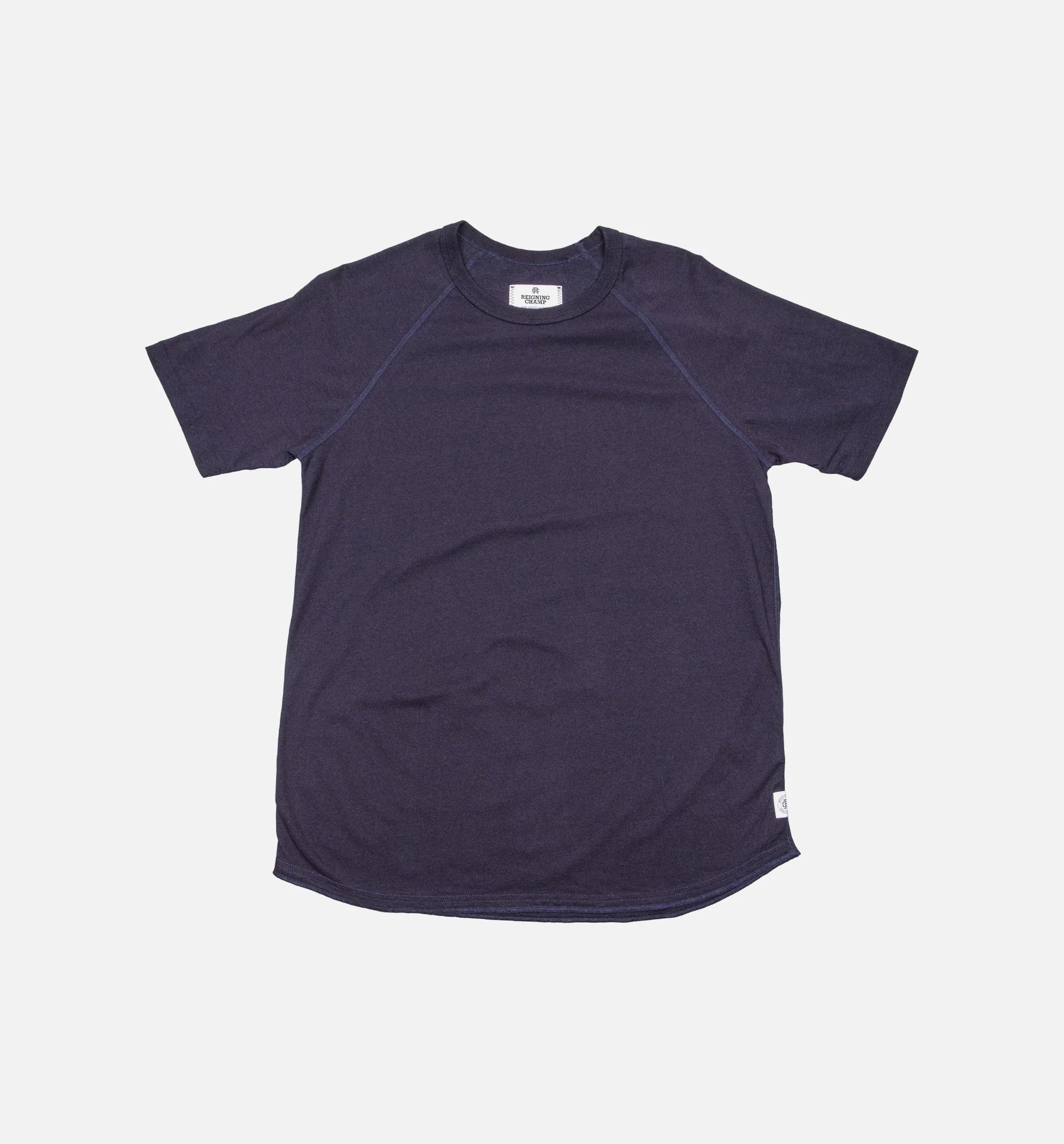 Jersey Raglan Tee Mens T Shirt Indigo
