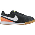 Nike JR Tiempo Legend IV IC Indoor Soccer Shoes Black White Orange