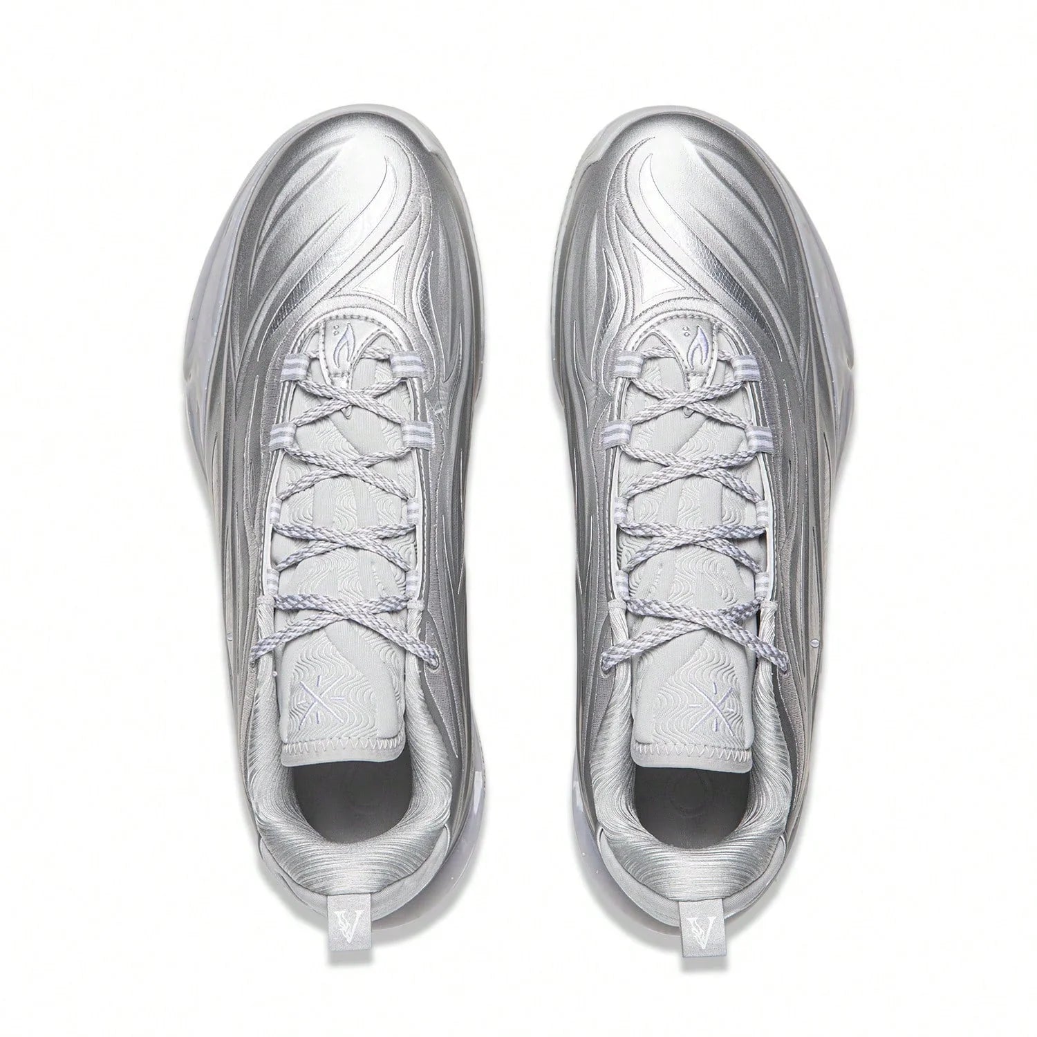 Tênis Li Ning Wade 808 5 Ultra V2 Silver Flash