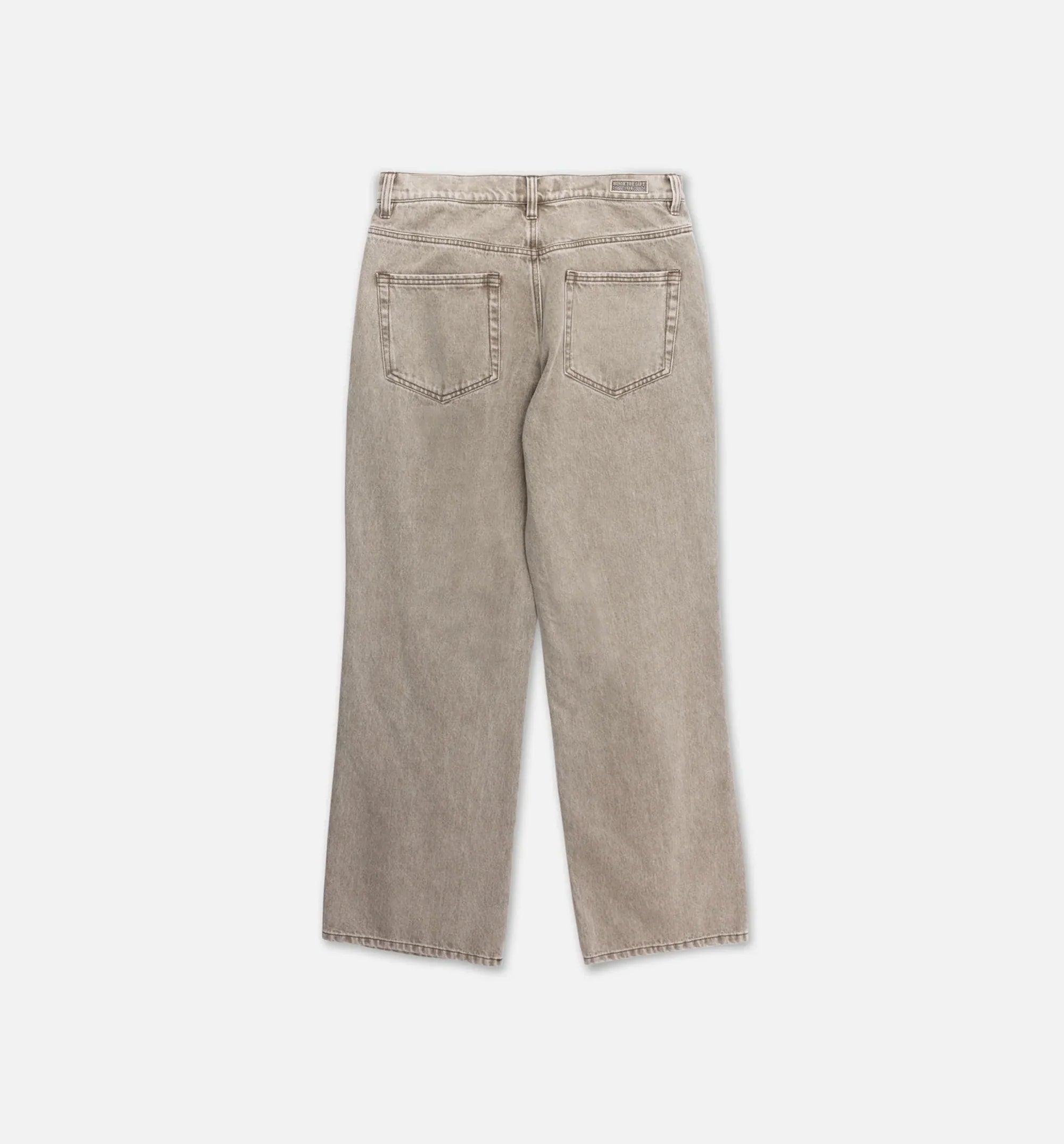 Washed Twill Indigo Mens Jean Taupe