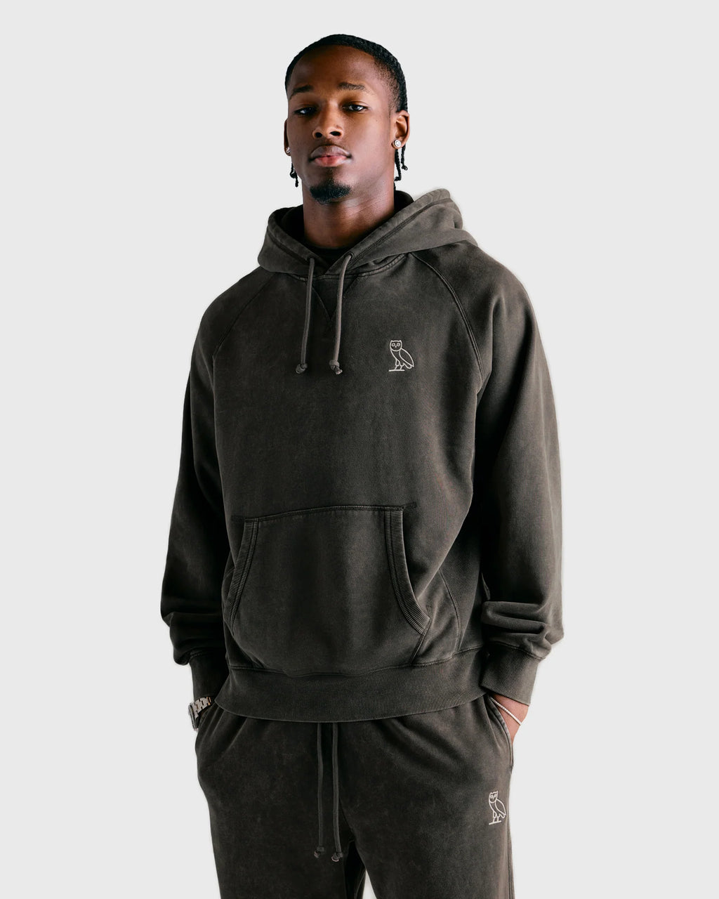 Muskoka Raglan Hoodie Deep Olive