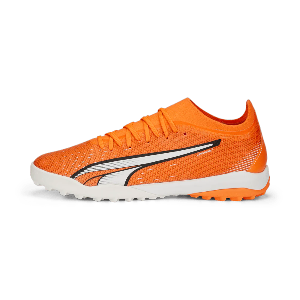 PUMA Ultra Match TT Turf Soccer Cleats Orange White