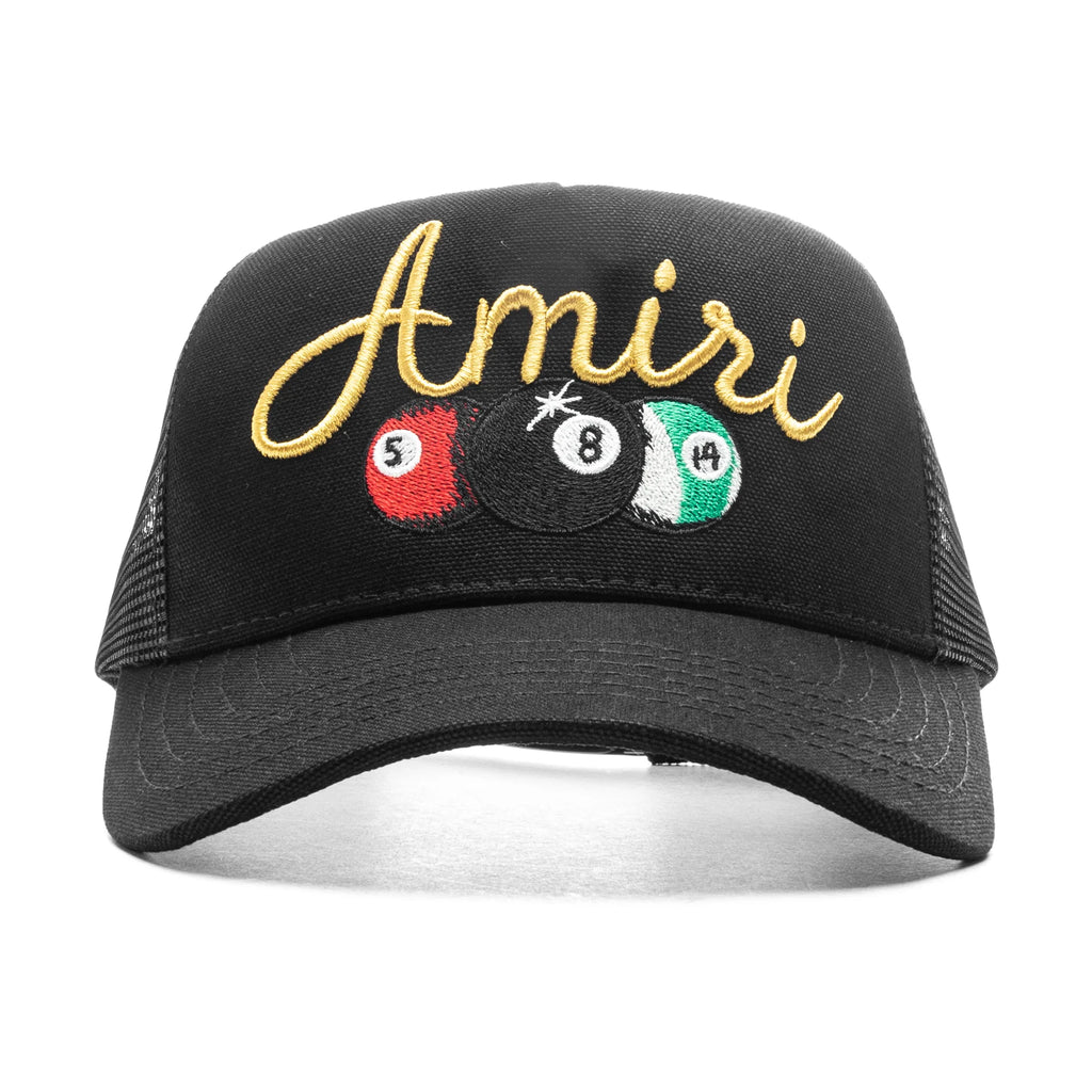 Billiards Trucker Hat Black