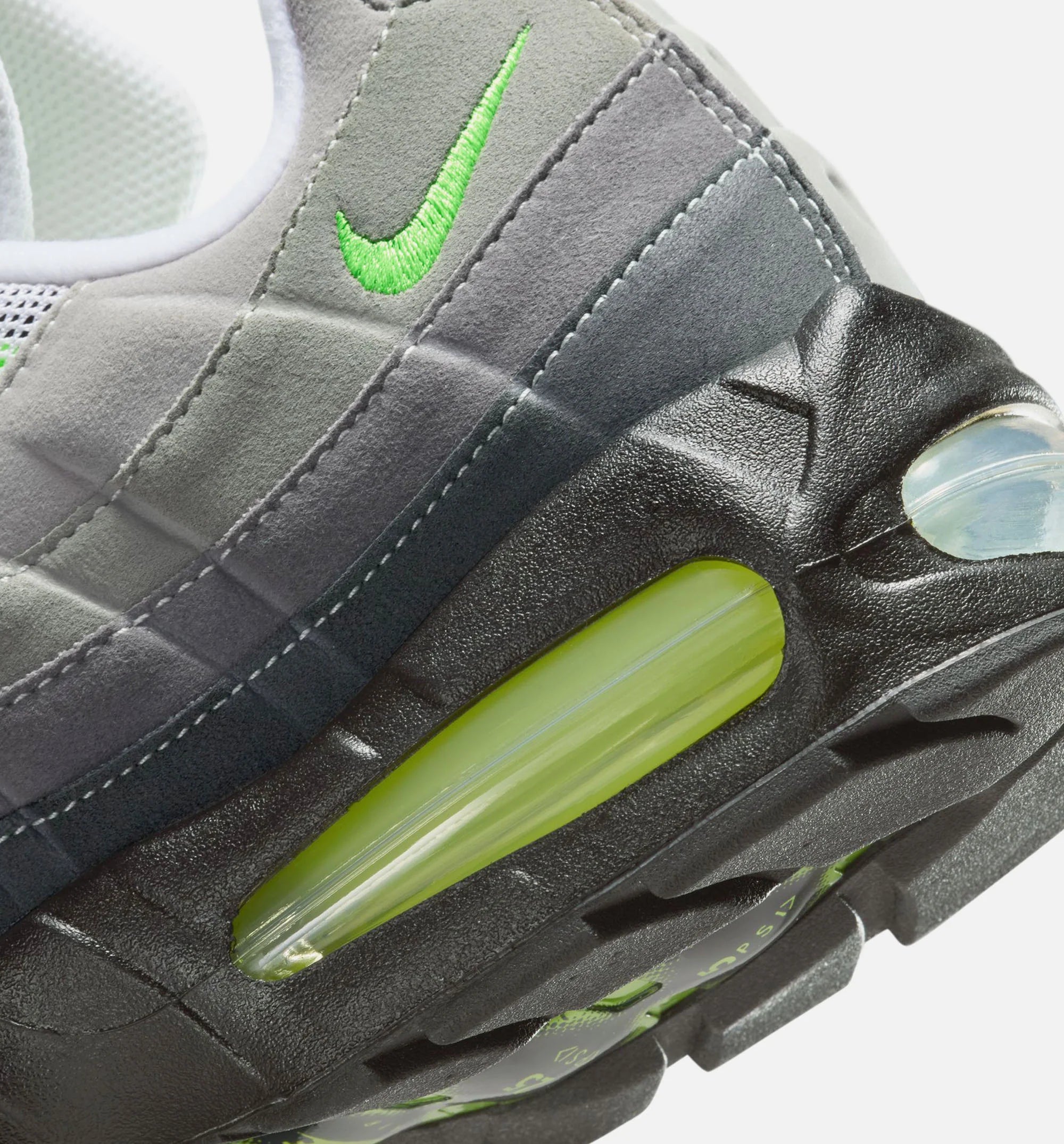 Air Max 95 Big Bubble Mens Lifestyle Shoe Black Neon Yellow Cool Grey