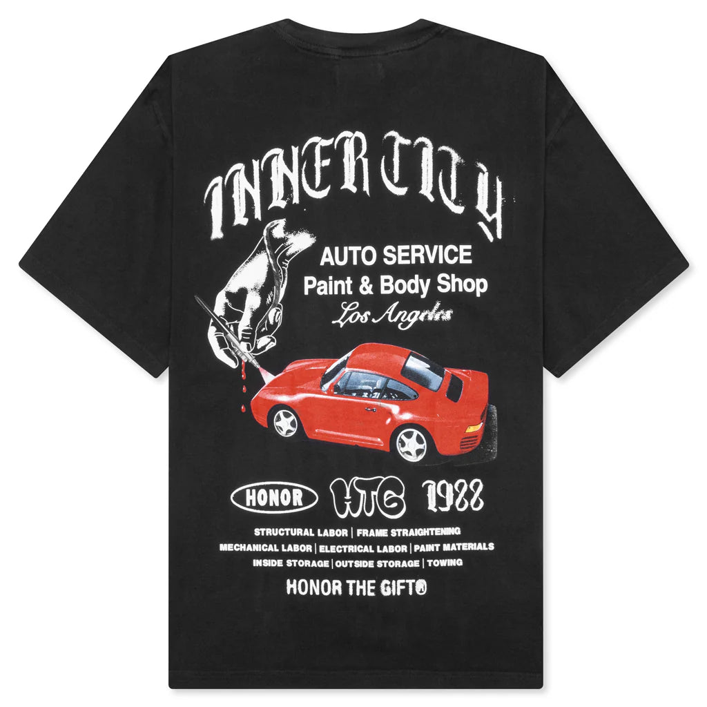 Inner City Auto Service S S Tee Black