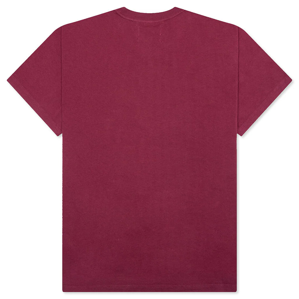 Shimmer Tee Maroon